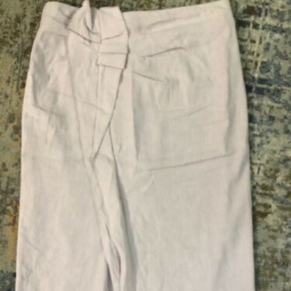 Purple linen Rebecca Taylor midi skirt - Picture 1 of 4
